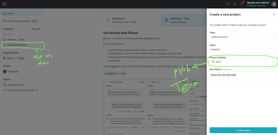 contoh workspace pic